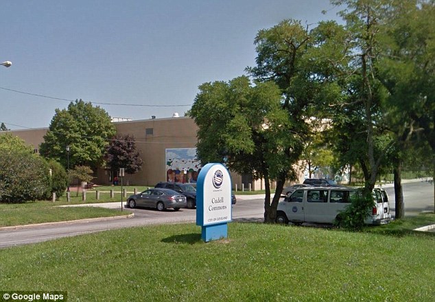 Scene: A concerned bystander called 911 and told the dispatcher: 'I’m sitting in the park…there’s a guy in here with a pistol, and it’s probably a fake one, but he’s pointing it at everybody.' Above, Cuddell Recreation Center