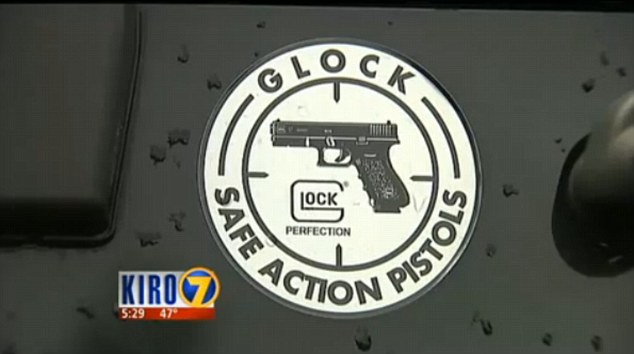 There were were several emblems about guns on his Jeep. Police have not said if the gun's owner will face any charges