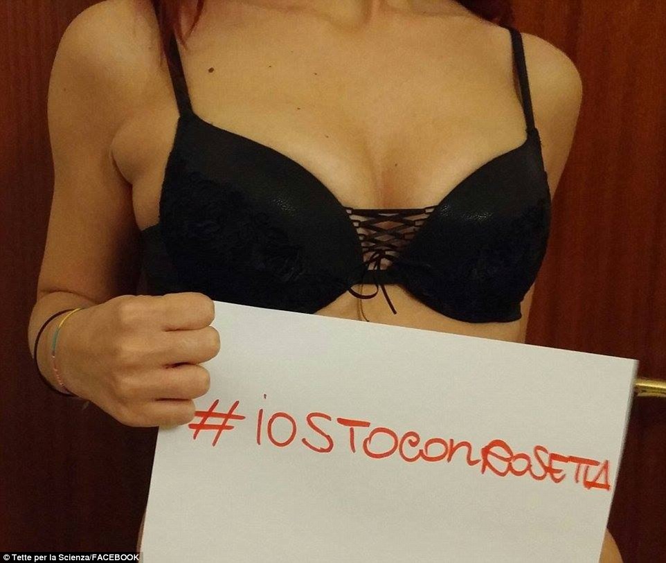 The various stages of undress range from complete topless women, to the more discreet ladies who have covered up with stylish lingerie