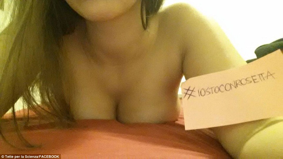 Ms Tait, a paleoanthropologist, said there was 'absolutely' no risk the 'Boobs for Science' blog would reinforce sexism in Italy