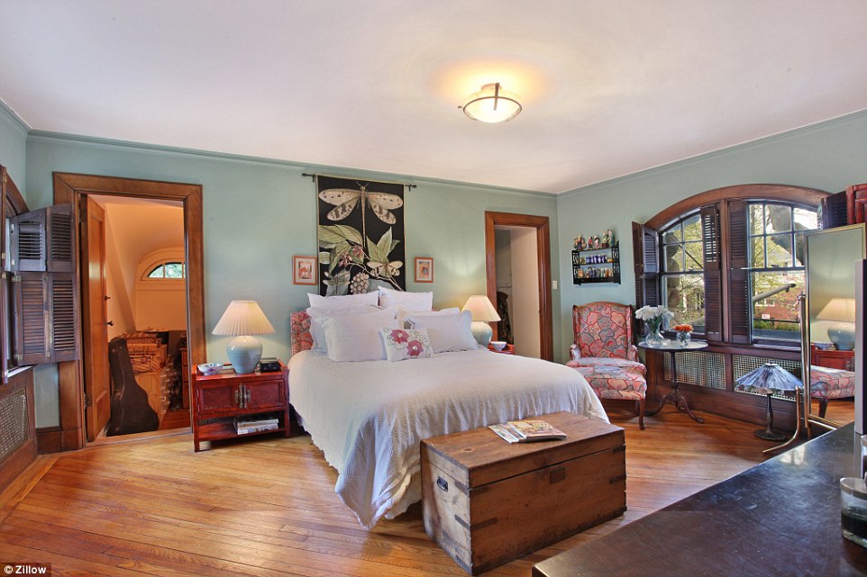 Nooks and crannies: The rooms at the house come with walk-in closets and plenty of storage space