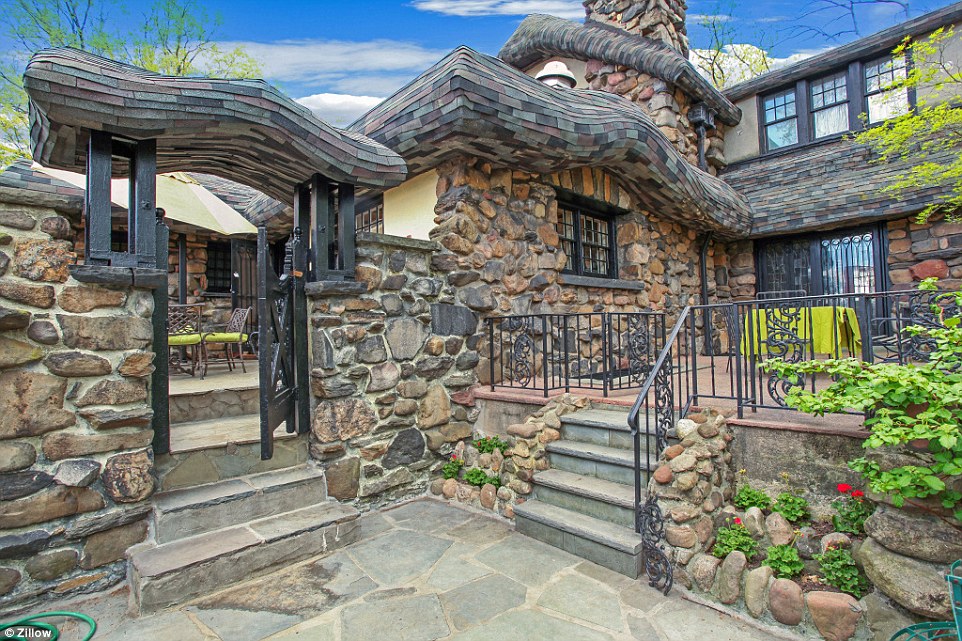 Ideal for entertaining: The Arts-and-Crafts confection comes with several large terraces perfect for hosting summertime soirees