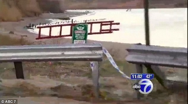 Gruesome: Forbes was suffocated to death with a leather pillow while sitting on a coach with Ferdinand at his cousin's house. Ferdinand went on to light her body on fire using Axe body spray. He dumped her body in the ocean hoping the saltwater would remove whatever evidence was left on her body. Above, another picture of the scene where Forbes' body was found