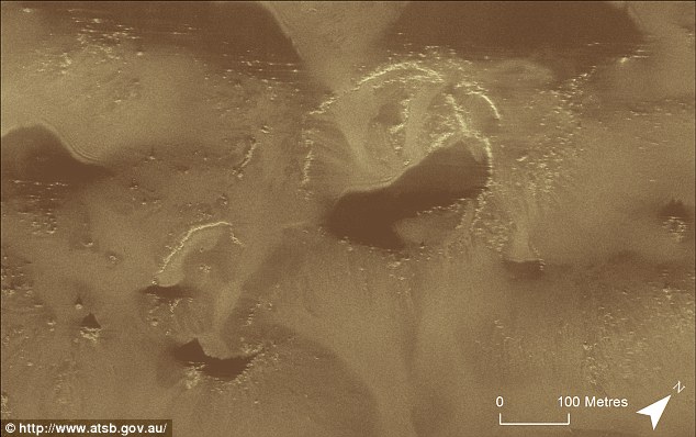 Lead search agency, Australian Transport Safety Bureau, released this sonar acoustic image on Thursday of the ocean floor as teams continue to scour the Indian Ocean