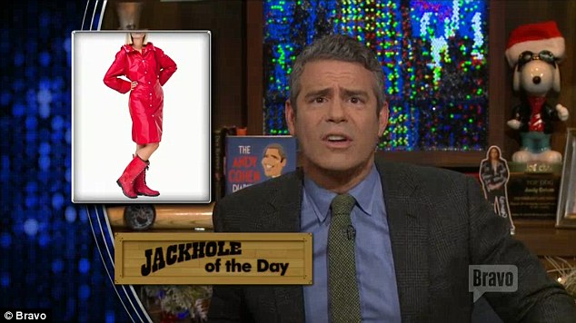 Spitting with anger: Andy's furious rant about SoulCycle was prompted by his annoyance at the 'white chicks' who barge him out of the way on the subway