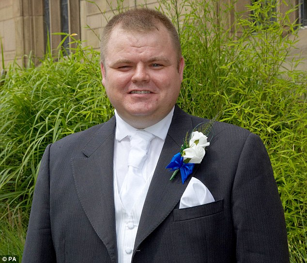PC Neil Doyle (pictured), who got married just five months ago, was with two other off-duty officers when they were attacked in Liverpool city centre in the early hours of Friday. PC Doyle died of a fatal bleed on the brain