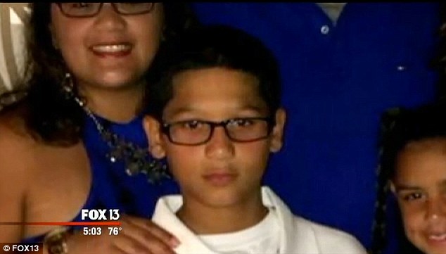 Passed away: An 11-year-old Florida boy described as healthy and athletic died Wednesday following a month of being on life support from coming down with a rare flu complication