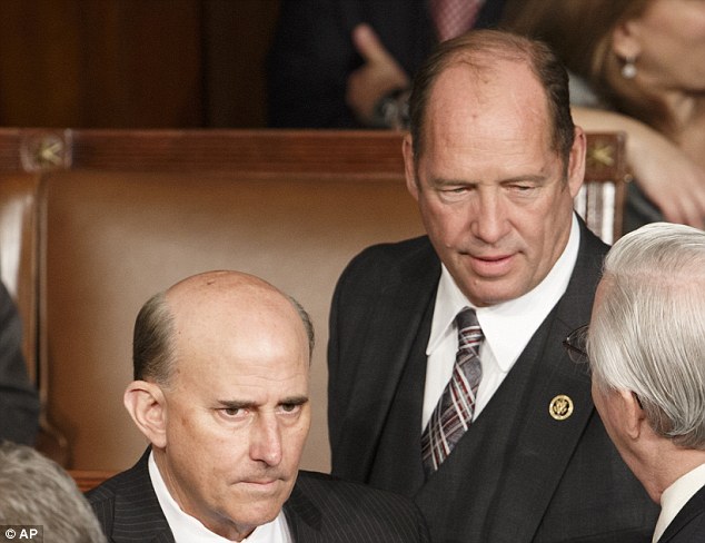 'WELCOME TO THE NEW USSR': Rep. Louie Gohmert of Texas (left) and Rep. Ted Yoho of Florida (right) were among Boehner's challengers on Tuesday, and Yoho later said Boehner's reprisals were 'something I would assume Vladimir Putin would do'