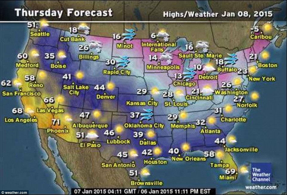 Only getting worse: Frigid air is blowing across the United States, dropping temperatures in many areas into the single digits and leading weather monitors to issue wind chill advisories and politicians to plead with residents to check on their neighbors.