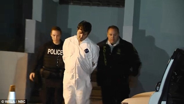 Arrested: An officer who claims to have witnessed the incident chased Jonchuk and detained him