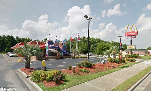 Before becoming a stay-at-home mom, Holmes, worked at this McDonald's in North Carolina to help her family get by