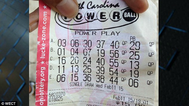 Holmes said she originally bought five tickets for a total $15 before the lottery was announced. She later bought five more in homes of winning the jackpot