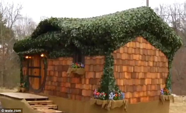 Randy Jones originally set out to build and sell small storage buildings but came across the popular tiny house trend in his research and decided to base his first project on J.R.R. Tolkien's description of a hobbit home