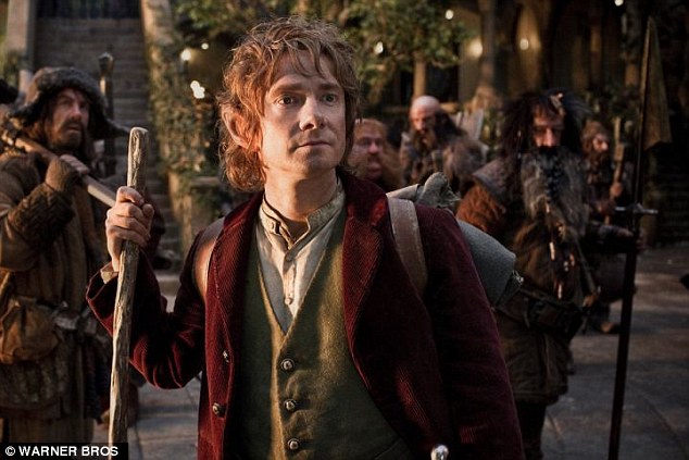 The movie 'The Hobbit: An Unexpected Journey', starring Martin Freeman (pictured) and directed by Peter Jackson, was released in 2012 and based on the book by J.R.R. Tolkein