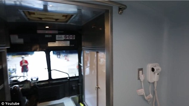 Novel idea: A decommissioned bus has been transformed into mobile bathing facility for San Francisco's homeless community in a bid to 'restore dignity one shower at a time'