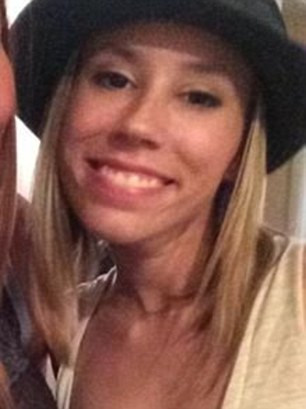 Missing: Cadaver dogs will search for the body of Christina Morris, 23, who went missing on August 30 after a party. She was last seen walking into a garage at 4am that day. This (left) is the last picture taken of her