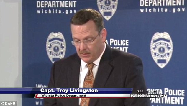 Call for help: Capt. Troy Livingston said in a press conference 'I think it's everybody's responsibility to come forward and give us some information to find the suspect'