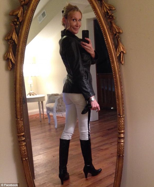 Boots for days: Chandler's Facebook page is a shrine to Phelps, with the swimmer's photos everywhere