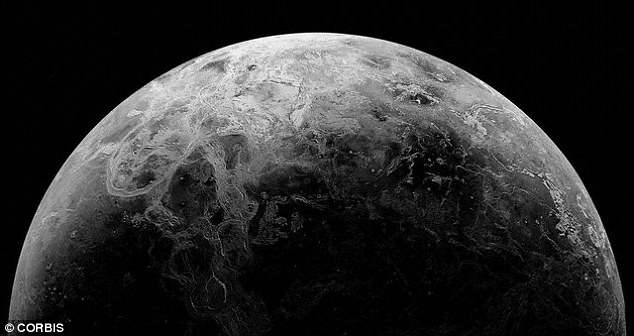 The researchers believe that supercritical carbon dioxide may be present on Venus (pictured), whose atmosphere is mostly carbon dioxide. If it is, it may have trapped remnants of life once existed on the planet