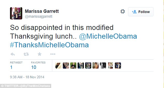 Disappointed: Student Melissa Garrett was left with a grumbling belly and a hot temper at lunchtime 