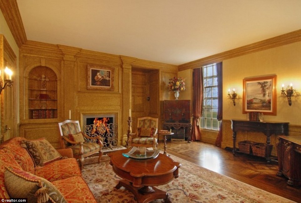 Sitting room: The real estate agent said the home is 'exquisitely finished'