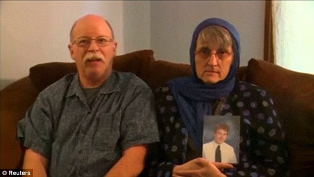 Desperate plea: During their son's captivity, Ed and Paula repeatedly called on ISIS to spare their son, like in a video recorded by them in October 