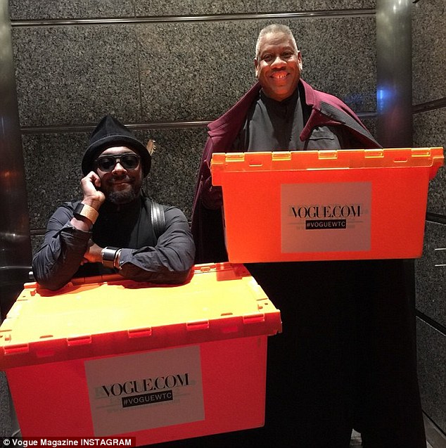 That's one famous mover: The Instagram feed for the Conde Nast owned publication showed rapper Will.i.am carrying boxes for them