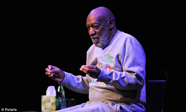 On stage: Her claims came on the same day Cosby received a standing ovation after a show in Melbourne, Florida, in the midst of the resurfacing allegations