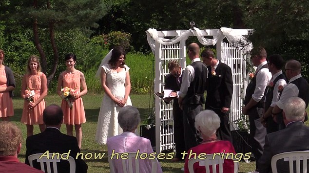 They hired an officiator named George T. Casselman online to oversee their ceremony and legally confirm their nuptials