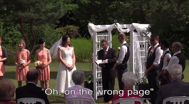A Canadian couple have released a video of the completely inadequate wedding officiator who not only ruined their ceremony, but it was also unauthorized to marry them