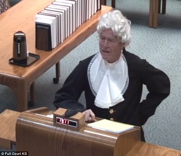 Dennis Hawver, who had dressed up as Thomas Jefferson to defend himself against accusations of 'incompetence', has had his right to practice law withdrawn in Kansas