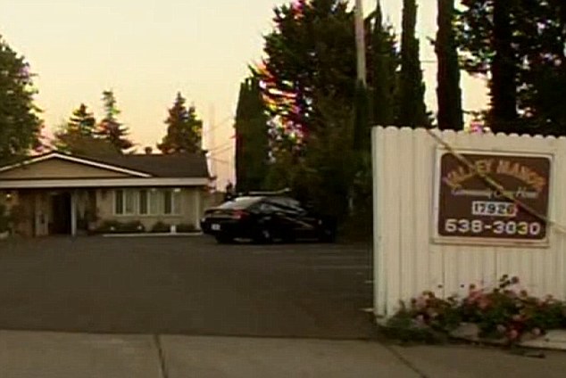 Care home: At least 16 elderly residents were left behind at the facility (pictured), some of whom were sick