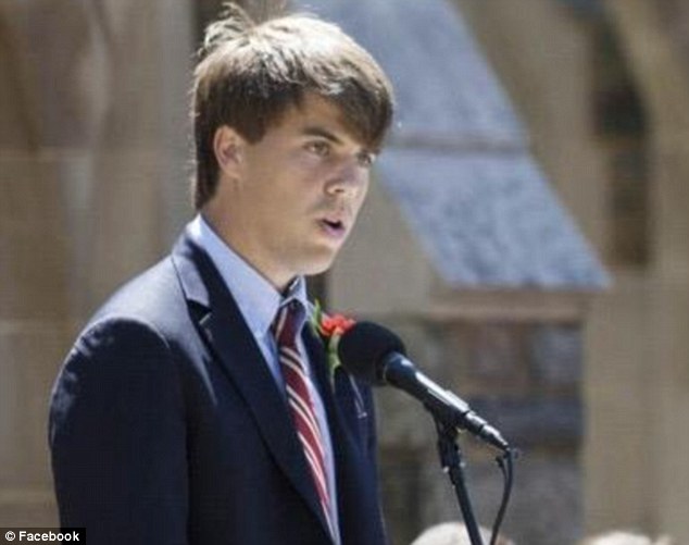 Sad: Supermarket heir and sophomore at the University of Virginia Peter D'Agostino shot himself at his Charlottesville home on Thursday afternoon