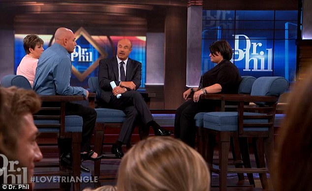 Called out: Dr. Phil cannot understand why either woman is with Melvin
