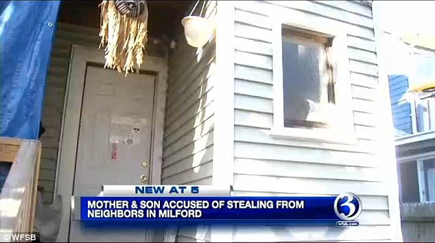 Celebrating: While the Strain family was out celebrating the holiday with family members, Eddings and Warren were burglarizing their home (above)