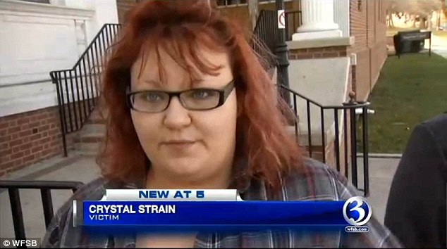 Key: The criminals stole a key to their neighbor's apartment from Crystal Strain (above), the victims' daughter