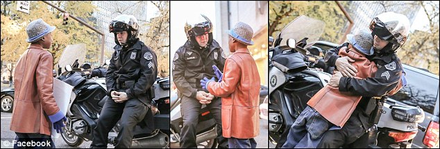 Do I?: Hart was holding a sign at the rally that read 'free hugs,' Barnum saw the boy and motioned him over. Barnum motioned toward the boy's sign and asked 'Do I get one of those?'