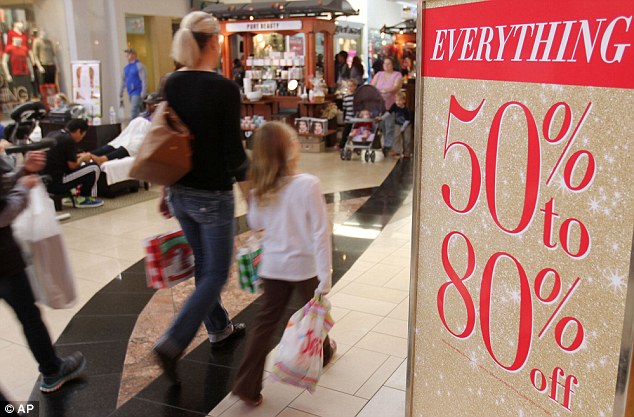 U.S. shoppers spent $9.1 billion at stores on Black Friday, according to data out Saturday from research firm ShopperTrak