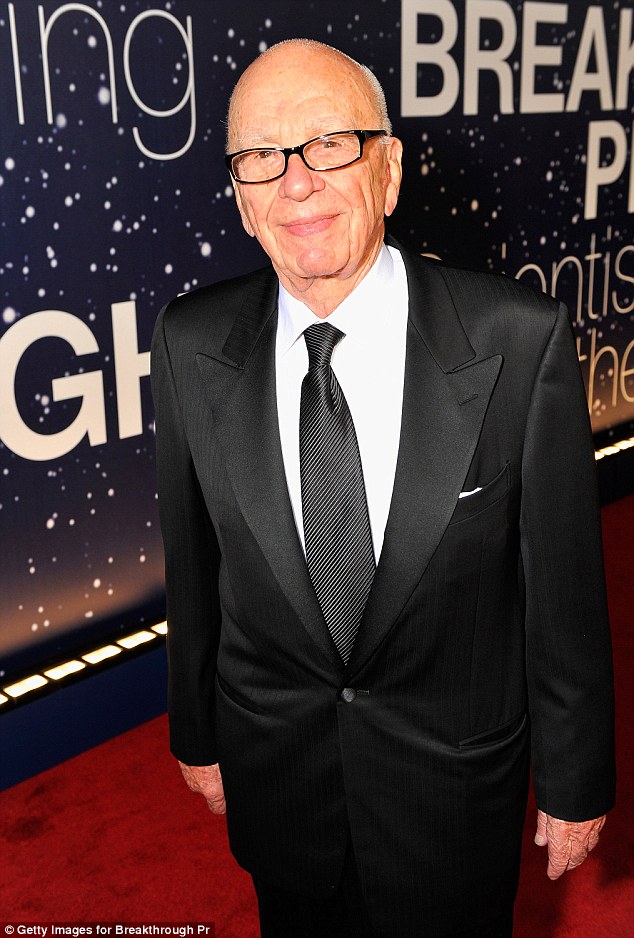 Not helping: On Thursday, Rupert Murdoch - whose company owns 20th Century Fox and is pictured here earlier this month - tried to defend the casting, causing more controversy in the process