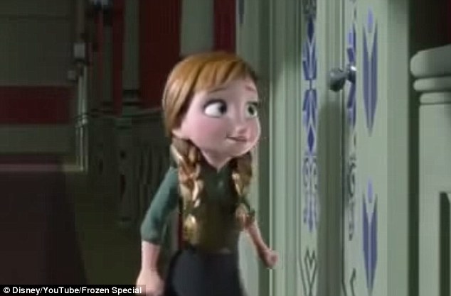 The movie version: He decided to film the cover of 'Do You Want To Build A Snowman?' - featuring Mia and their 14-year-old sister, Ariana, as an older Anna - earlier this year following Frozen's release in November 2013
