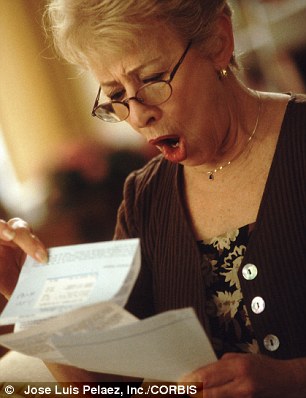 Shock: Our ability to deal with a financial crisis may reduce as we get older (picture posed by model) 