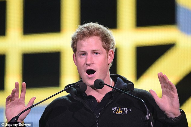 Terrifying: Prince Harry has revealed that he gets 'ridiculously nervous' about public speaking