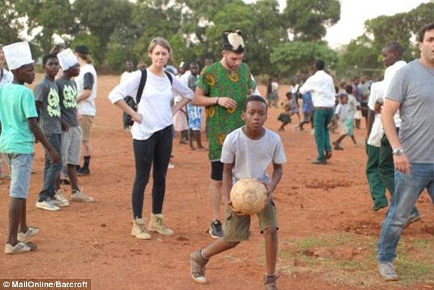 Anger: David Banda, Madonna's first adopted child, saw his father on a visit to the orphanage where he used to live