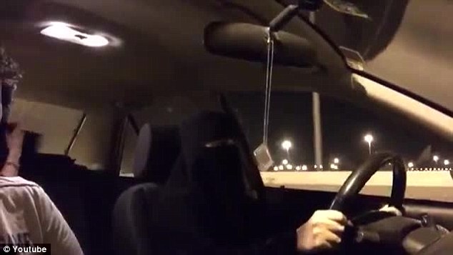 Ms Hathloul is protesting against the oppressive rule where woman are barred from driving in Saudi Arabia