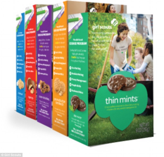 Sweet news: Customers can now have Thin Mints (pictured) and other Girl Scout cookies shipped directly to their doorstep