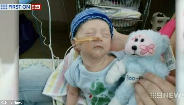 Jaylen Cornish was born with gastroschisis, a condition which means his intestine formed on the outside of his body, meaning he is unable to eat or drink