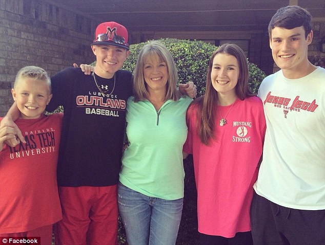 Missed: Jackson's mother, Renae Roberts, posted this photo of the youngster (far left) to Facebook this year