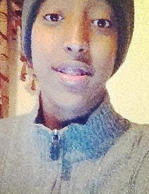 Victim: Abdisamad (left and right), from Missouri, was reportedly heading to play basketball on Thursday when Aden crashed into him so violently that he 'flew through the air', according to a probable cause affidavit