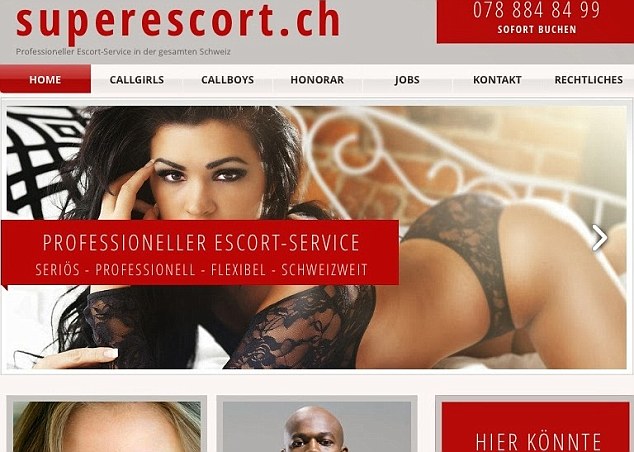 Swiss escorts: The shoot, which lawyers say Forni put strict conditions on, led the model to becoming the face of superescort.ch in Switzerland