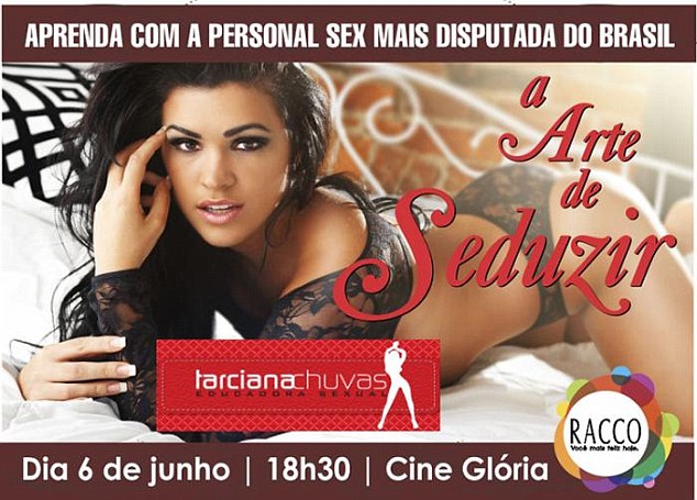 Far and wide: This Brazilian sex site was also running the image of Forni, alongside others allegedly including Playboy maagzine. The suit even says a wallpaper offering her likeness as a design